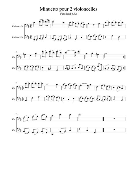 Sonate Pour 2 Violoncelles